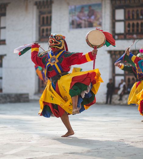 Dancers in Bhutan