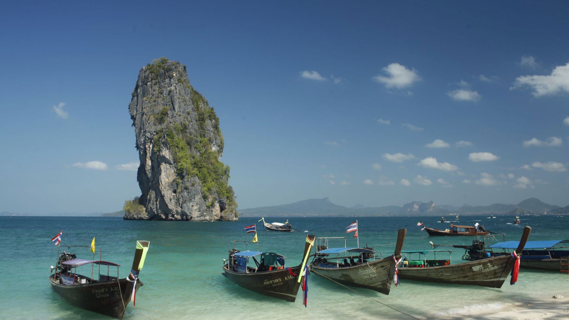 Long Tail Boats at Krabi