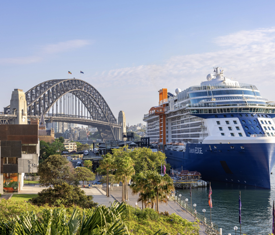 Celebrity Edge on Sydney Arrival