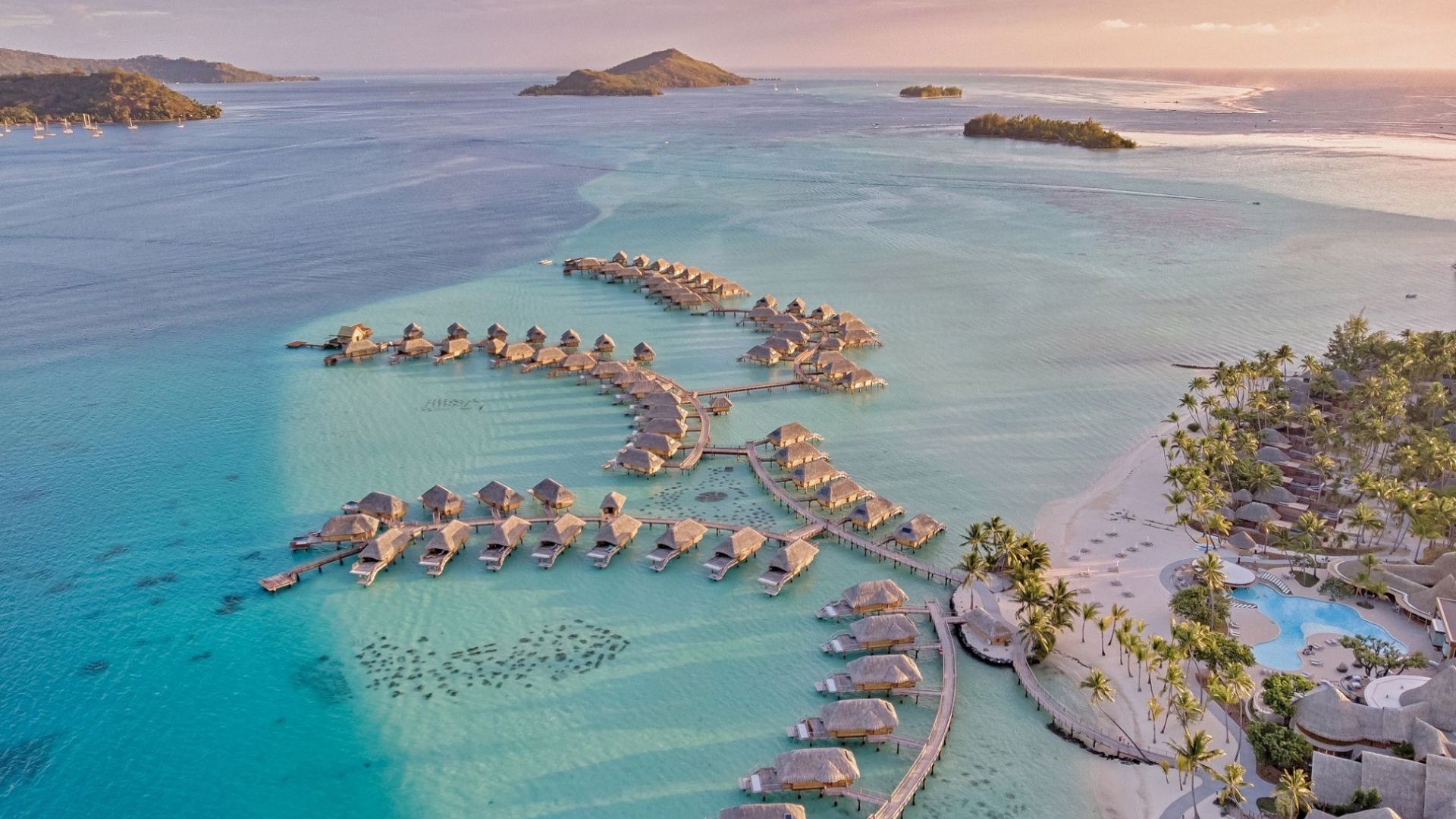 Aerial View of Le Bora Bora