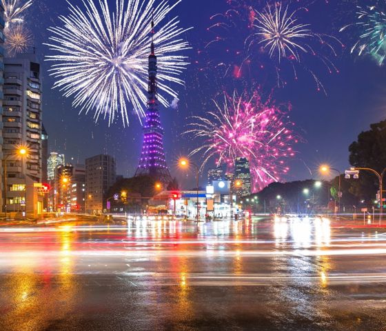Tokyo New Years Eve Fireworks