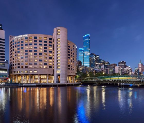 Exterior of the Crowne Plaza Melbourne