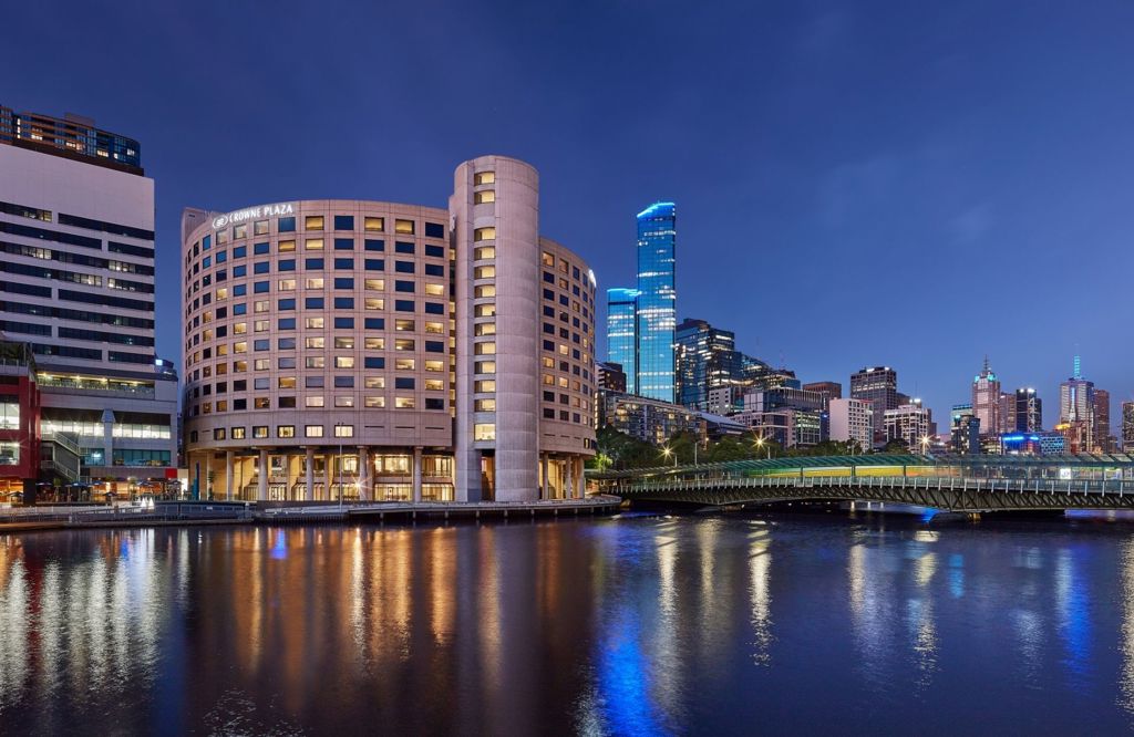 Exterior of the Crowne Plaza Melbourne