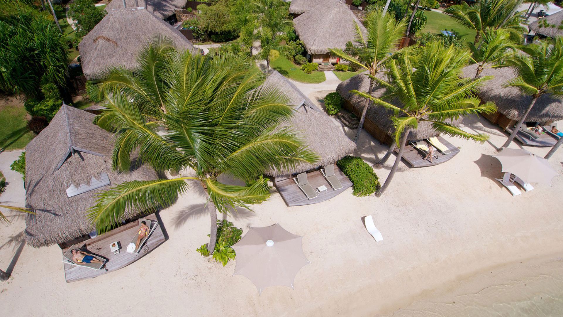 Manava Beach Resort Aerial View