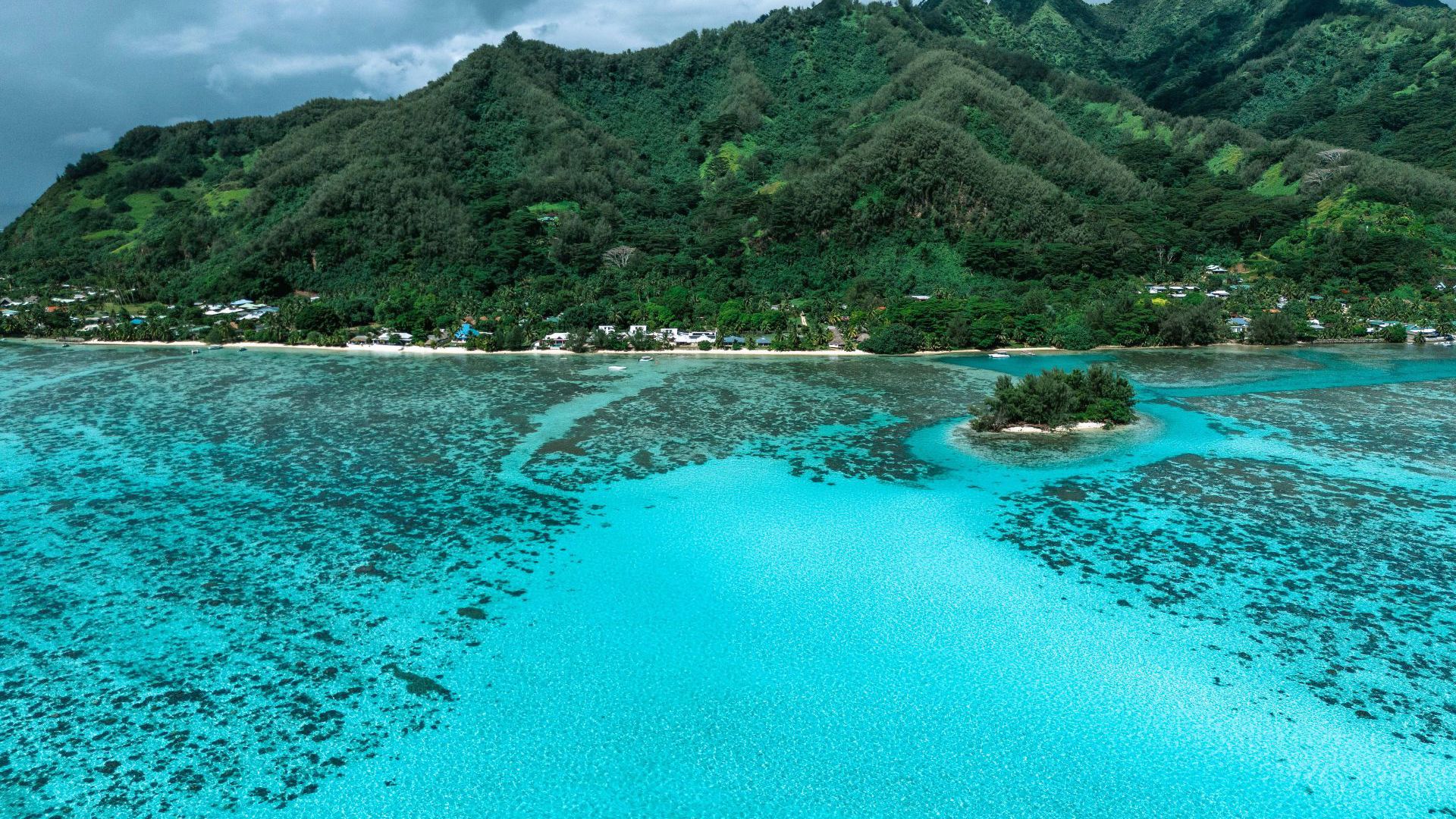 Niu Beach Aerial View