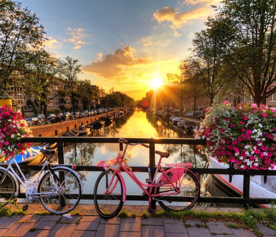 Bicycles on Amsterdam