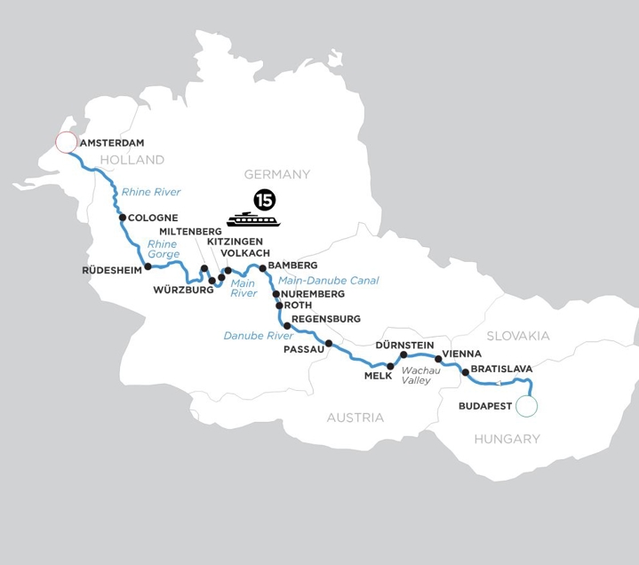 Magnificent Europe Map Avalon Waterways