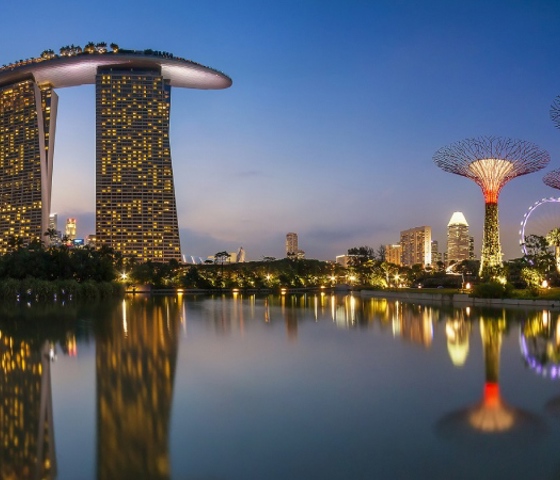 View of Marina Bay Sands at Night