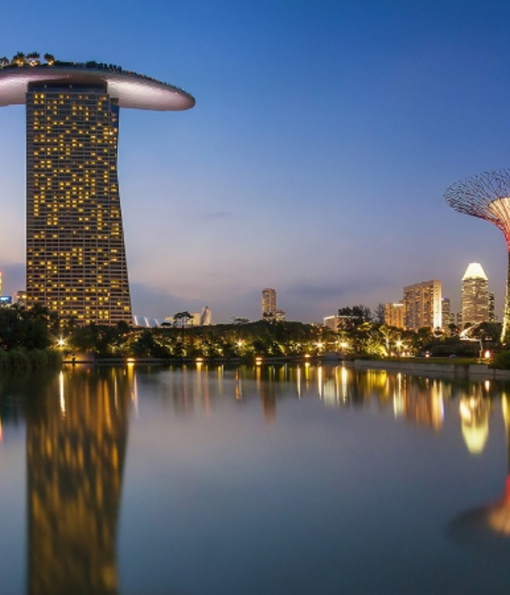 View of Marina Bay Sands at Night