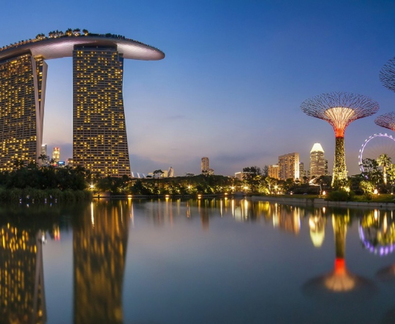 View of Marina Bay Sands at Night