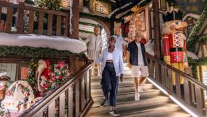 Uniworld Lobby during Christmas