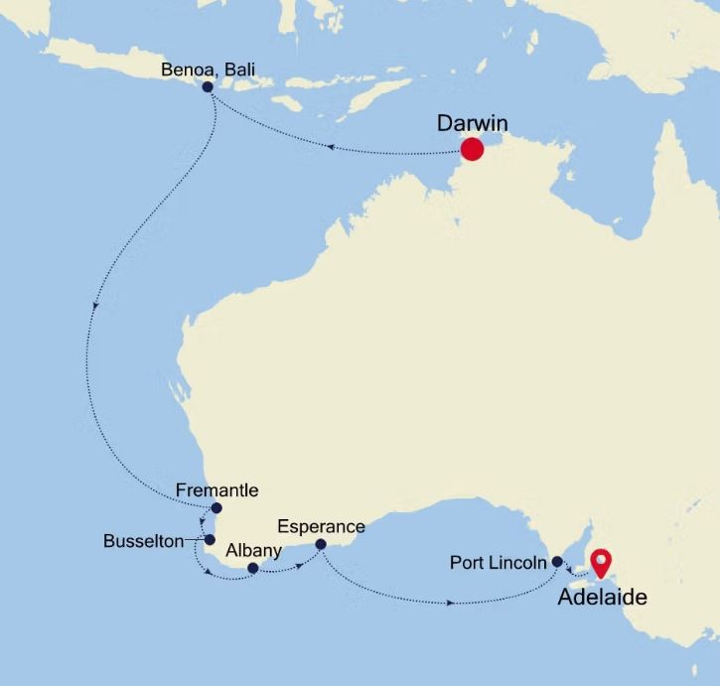 Tropics To Vineyards Map