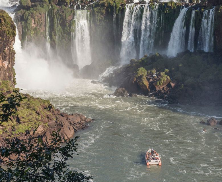 Boat in front of Iguazu Falls, Parana,¬ÝBrazil - ad world