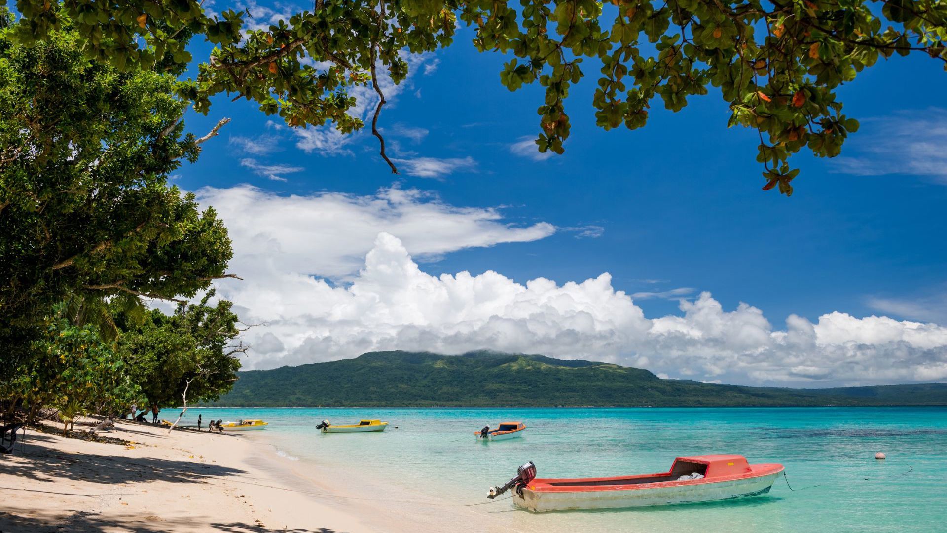 A tropical beach in Vanuatu, Cook islands
