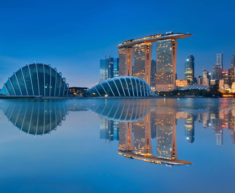 Singapore Skyline Reflection