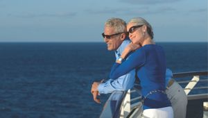 Romantic Couple Deck Viewing