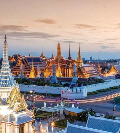 View of Wat Pra Keaw Bangkok 