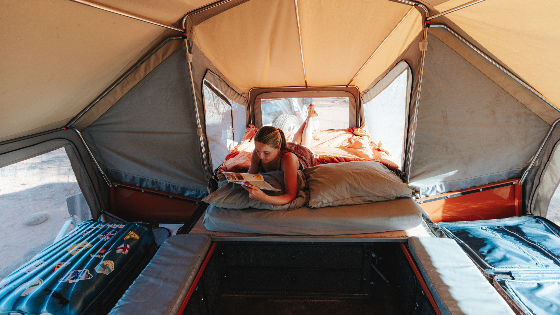 Interior Safari Camper CR Crikey Campers