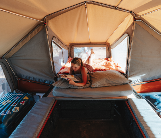 Interior Safari Camper CR Crikey Campers