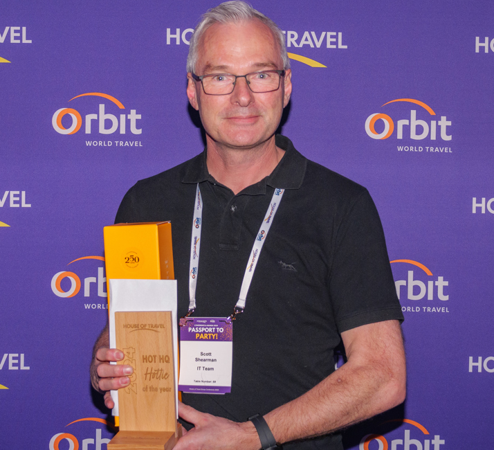 Scott Shearman with Award