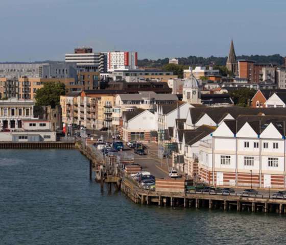 Ariel view of Southampton England