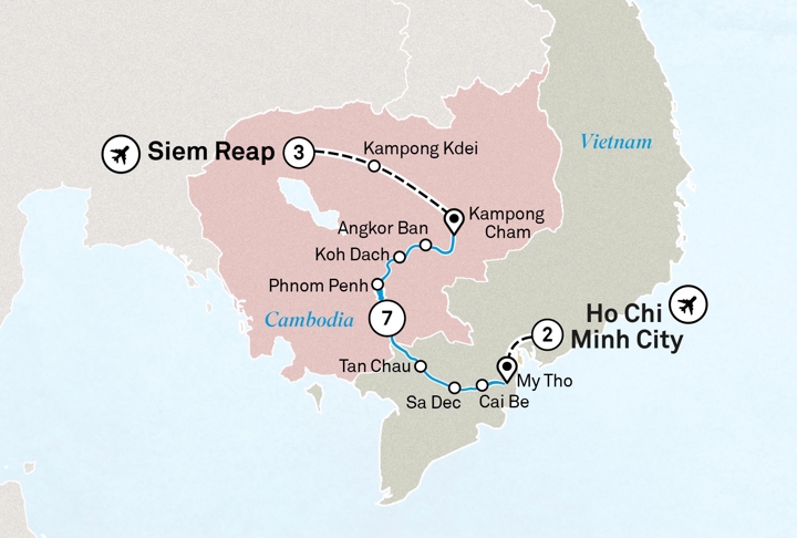 Treasures Of Mekong Map