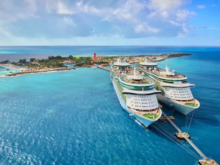 RCI Ship At Cococay Island Bahamas