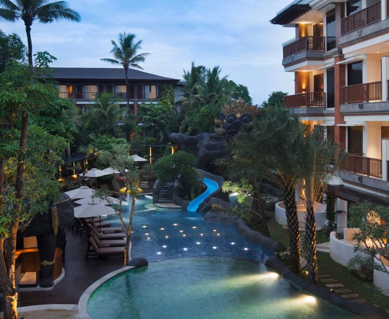 Padma Resort Legian - Night View Pool Area