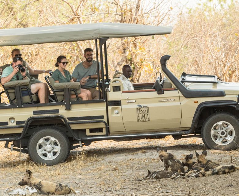 Waterfalls and Wildlife - Savute Wild Dog Sighting