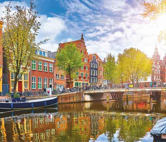 Amsterdam Spring Amstel River 