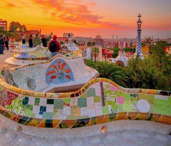Barcelona city view