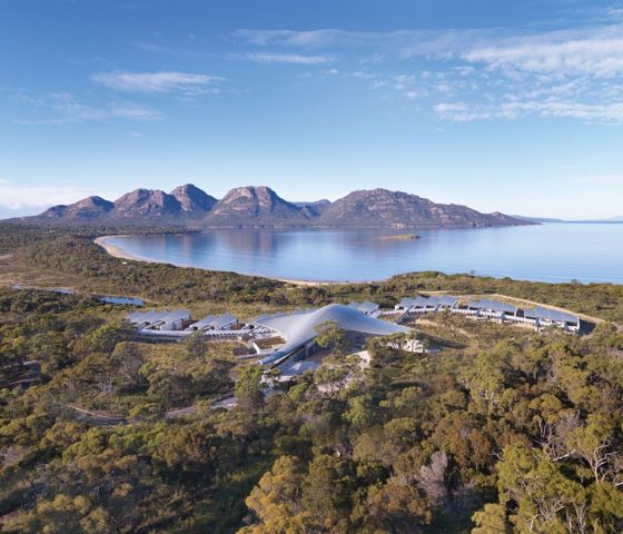 Saffire Freycinet Aerial View © Saffire Freycinet