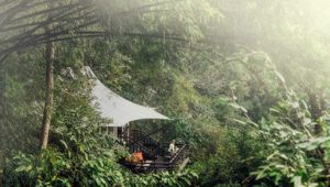 Bamboo Tented Accommodation - Four Seasons Tented Camp Golden Triangle